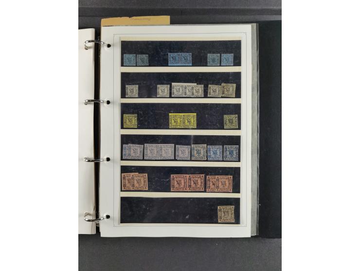 Baden bis Württemberg, umfangreiche gestempelte und ungebraucht/postfrische Sammlung inkl. Doubletten mit Briefen und Ganzsac