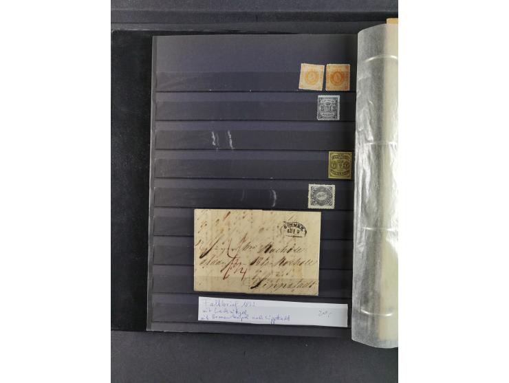 Baden bis Württemberg, umfangreiche gestempelte und ungebraucht/postfrische Sammlung inkl. Doubletten mit Briefen und Ganzsac