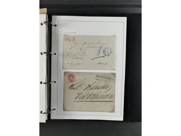 Baden bis Württemberg, umfangreiche gestempelte und ungebraucht/postfrische Sammlung inkl. Doubletten mit Briefen und Ganzsac