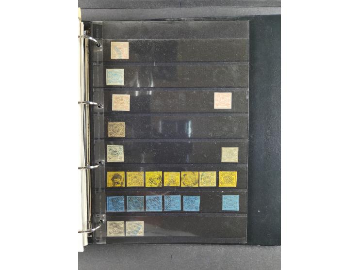 Baden bis Württemberg, umfangreiche gestempelte und ungebraucht/postfrische Sammlung inkl. Doubletten mit Briefen und Ganzsac