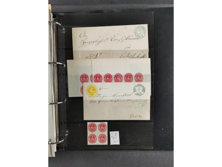 Baden bis Württemberg, umfangreiche gestempelte und ungebraucht/postfrische Sammlung inkl. Doubletten mit Briefen und Ganzsac