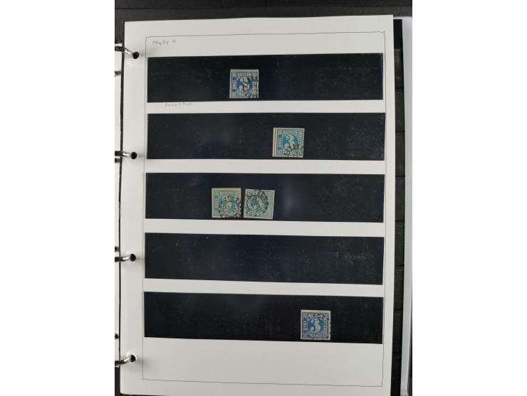 Baden bis Württemberg, umfangreiche gestempelte und ungebraucht/postfrische Sammlung inkl. Doubletten mit Briefen und Ganzsac