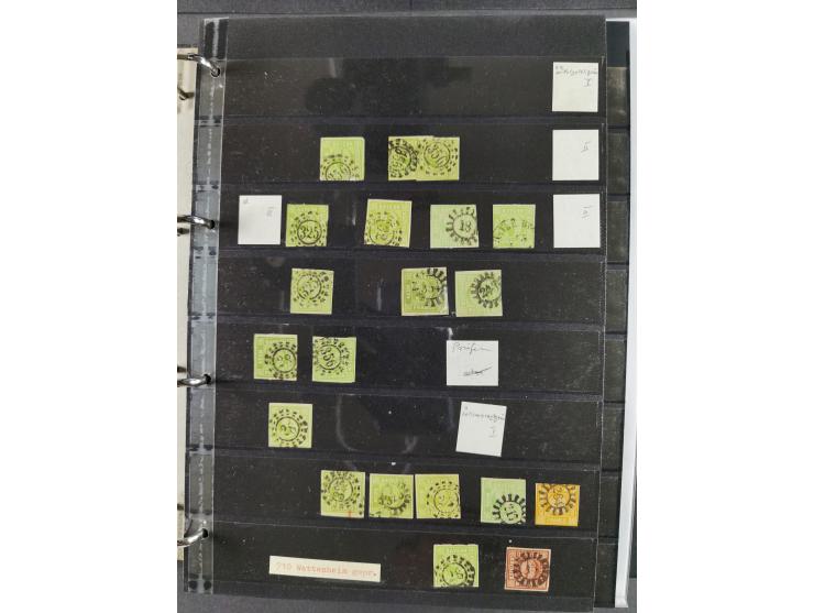Baden bis Württemberg, umfangreiche gestempelte und ungebraucht/postfrische Sammlung inkl. Doubletten mit Briefen und Ganzsac