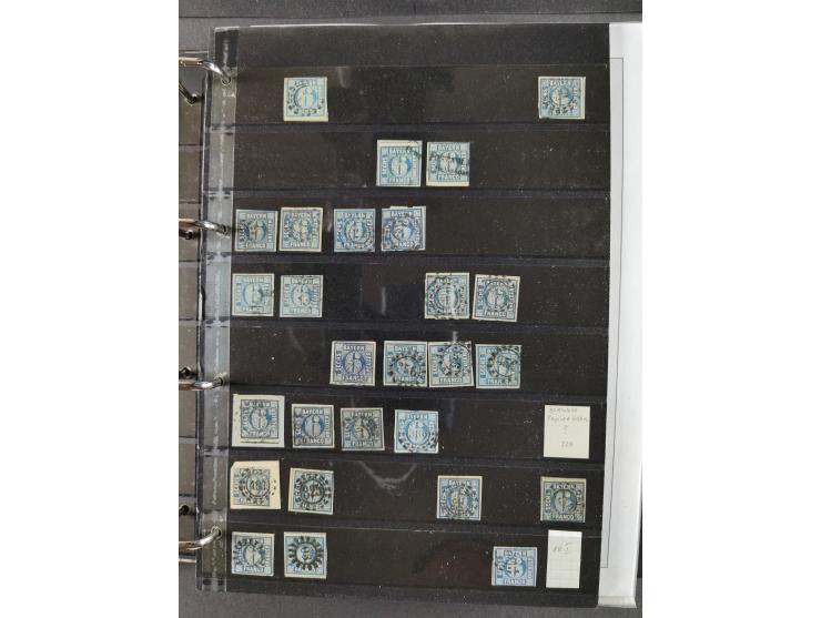 Baden bis Württemberg, umfangreiche gestempelte und ungebraucht/postfrische Sammlung inkl. Doubletten mit Briefen und Ganzsac