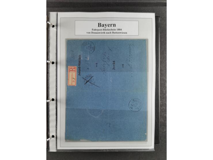 Baden bis Württemberg, umfangreiche gestempelte und ungebraucht/postfrische Sammlung inkl. Doubletten mit Briefen und Ganzsac