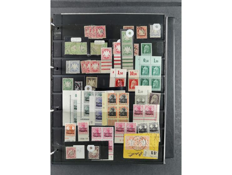 Baden bis Württemberg, umfangreiche gestempelte und ungebraucht/postfrische Sammlung inkl. Doubletten mit Briefen und Ganzsac