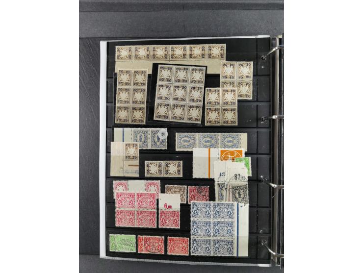 Baden bis Württemberg, umfangreiche gestempelte und ungebraucht/postfrische Sammlung inkl. Doubletten mit Briefen und Ganzsac