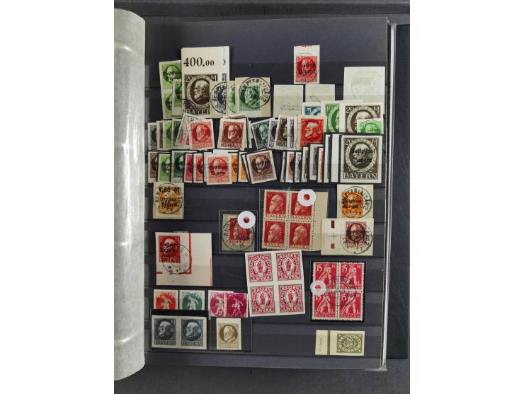 Baden bis Württemberg, umfangreiche gestempelte und ungebraucht/postfrische Sammlung inkl. Doubletten mit Briefen und Ganzsac