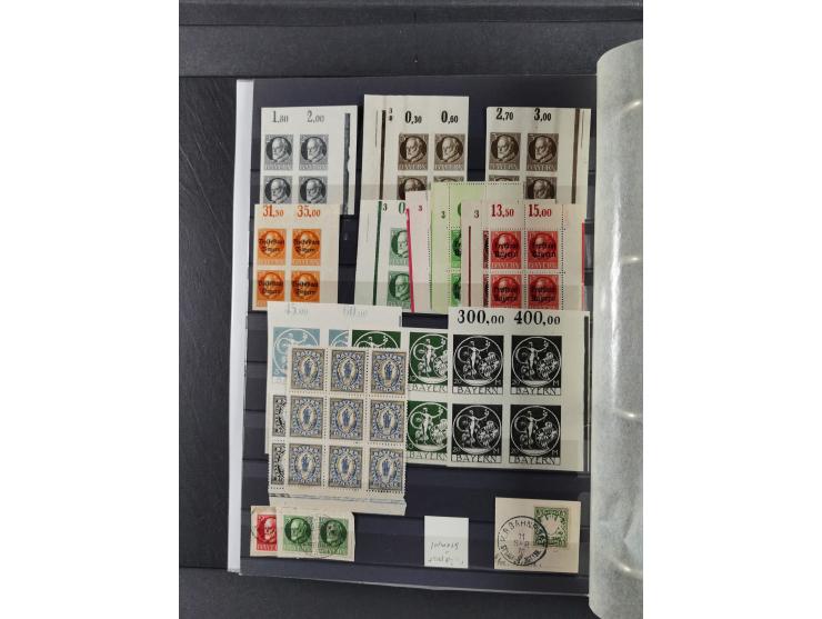 Baden bis Württemberg, umfangreiche gestempelte und ungebraucht/postfrische Sammlung inkl. Doubletten mit Briefen und Ganzsac