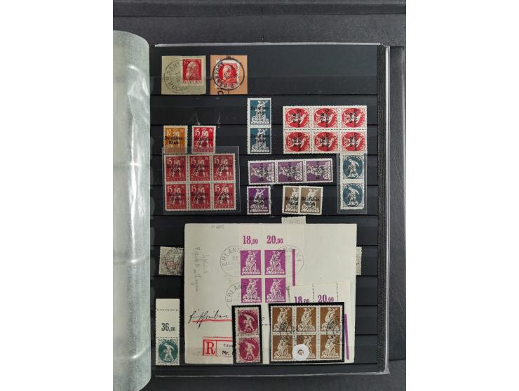 Baden bis Württemberg, umfangreiche gestempelte und ungebraucht/postfrische Sammlung inkl. Doubletten mit Briefen und Ganzsac