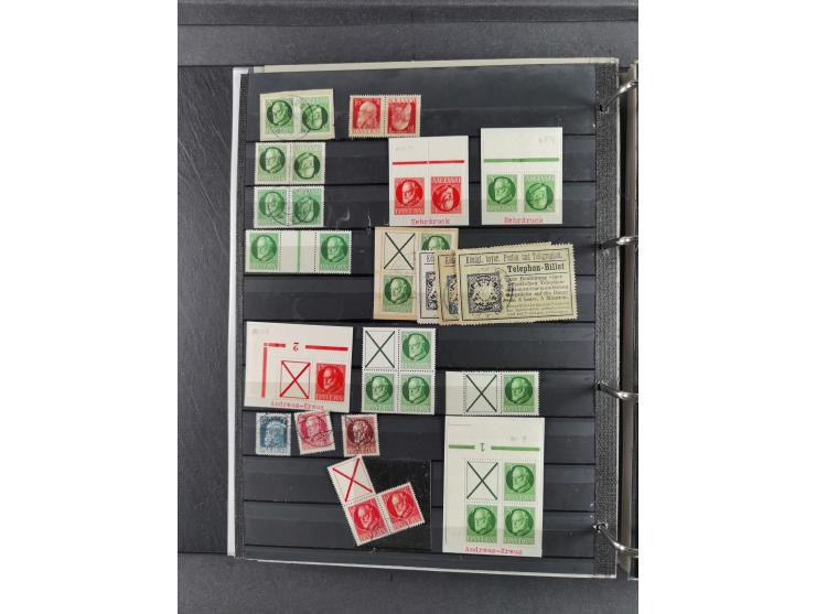 Baden bis Württemberg, umfangreiche gestempelte und ungebraucht/postfrische Sammlung inkl. Doubletten mit Briefen und Ganzsac