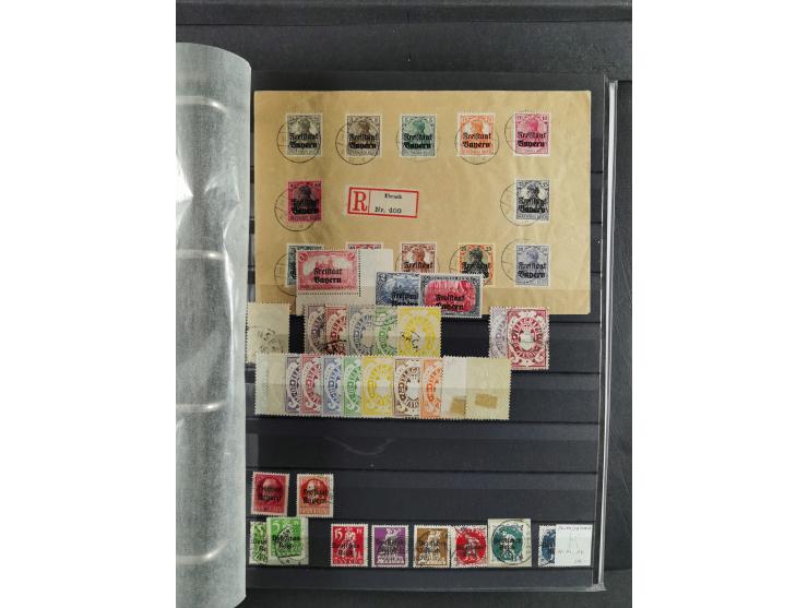 Baden bis Württemberg, umfangreiche gestempelte und ungebraucht/postfrische Sammlung inkl. Doubletten mit Briefen und Ganzsac