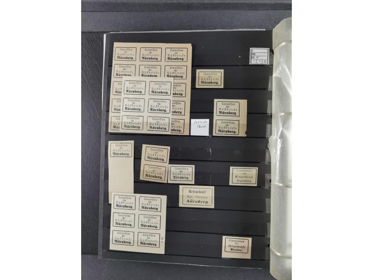 Baden bis Württemberg, umfangreiche gestempelte und ungebraucht/postfrische Sammlung inkl. Doubletten mit Briefen und Ganzsac