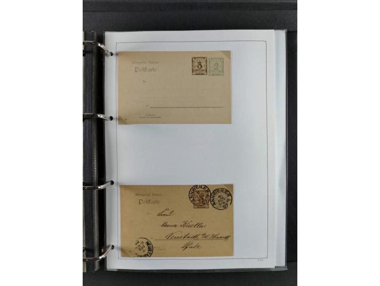 Baden bis Württemberg, umfangreiche gestempelte und ungebraucht/postfrische Sammlung inkl. Doubletten mit Briefen und Ganzsac