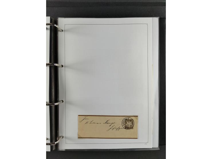 Baden bis Württemberg, umfangreiche gestempelte und ungebraucht/postfrische Sammlung inkl. Doubletten mit Briefen und Ganzsac