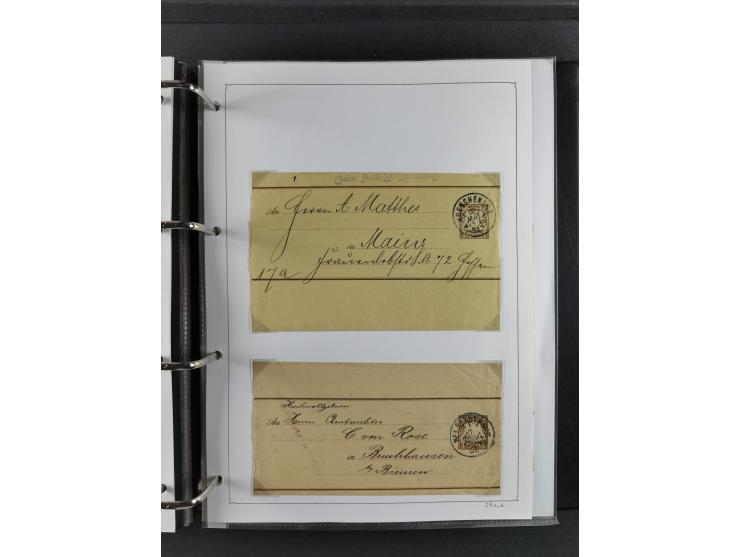 Baden bis Württemberg, umfangreiche gestempelte und ungebraucht/postfrische Sammlung inkl. Doubletten mit Briefen und Ganzsac