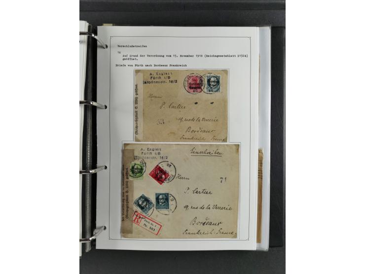 Baden bis Württemberg, umfangreiche gestempelte und ungebraucht/postfrische Sammlung inkl. Doubletten mit Briefen und Ganzsac