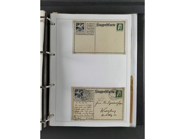 Baden bis Württemberg, umfangreiche gestempelte und ungebraucht/postfrische Sammlung inkl. Doubletten mit Briefen und Ganzsac