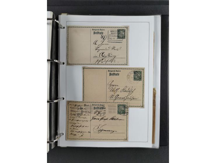 Baden bis Württemberg, umfangreiche gestempelte und ungebraucht/postfrische Sammlung inkl. Doubletten mit Briefen und Ganzsac