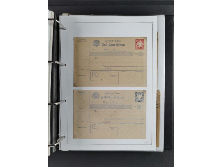 Baden bis Württemberg, umfangreiche gestempelte und ungebraucht/postfrische Sammlung inkl. Doubletten mit Briefen und Ganzsac