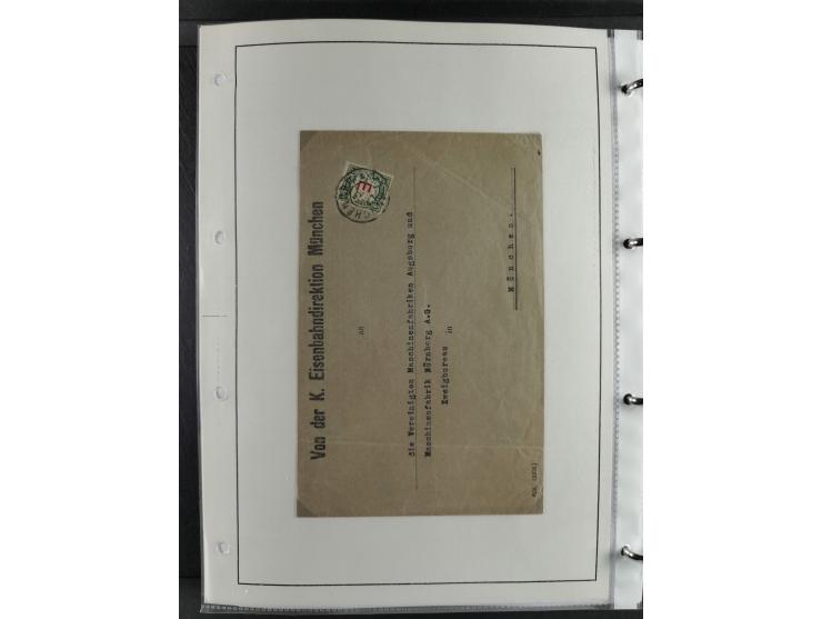 Baden bis Württemberg, umfangreiche gestempelte und ungebraucht/postfrische Sammlung inkl. Doubletten mit Briefen und Ganzsac