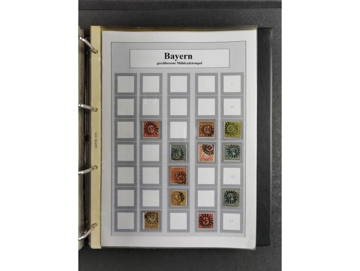 Baden bis Württemberg, umfangreiche gestempelte und ungebraucht/postfrische Sammlung inkl. Doubletten mit Briefen und Ganzsac