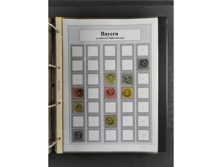 Baden bis Württemberg, umfangreiche gestempelte und ungebraucht/postfrische Sammlung inkl. Doubletten mit Briefen und Ganzsac