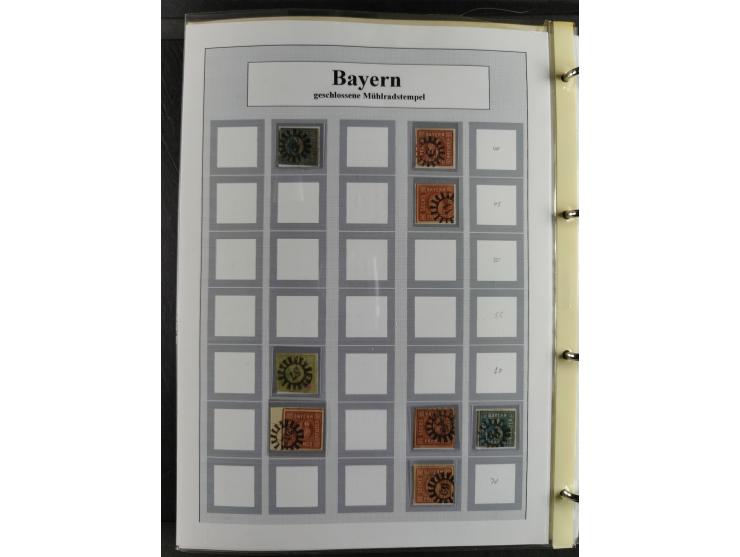 Baden bis Württemberg, umfangreiche gestempelte und ungebraucht/postfrische Sammlung inkl. Doubletten mit Briefen und Ganzsac