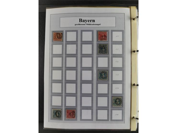 Baden bis Württemberg, umfangreiche gestempelte und ungebraucht/postfrische Sammlung inkl. Doubletten mit Briefen und Ganzsac