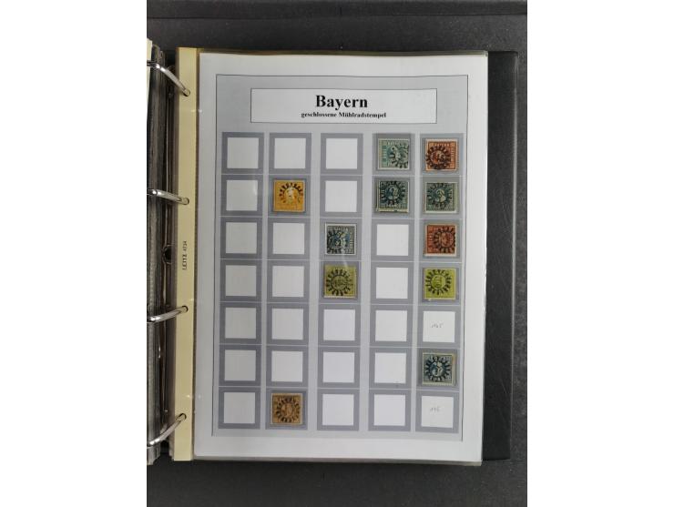 Baden bis Württemberg, umfangreiche gestempelte und ungebraucht/postfrische Sammlung inkl. Doubletten mit Briefen und Ganzsac