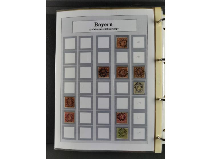 Baden bis Württemberg, umfangreiche gestempelte und ungebraucht/postfrische Sammlung inkl. Doubletten mit Briefen und Ganzsac