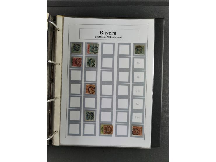 Baden bis Württemberg, umfangreiche gestempelte und ungebraucht/postfrische Sammlung inkl. Doubletten mit Briefen und Ganzsac