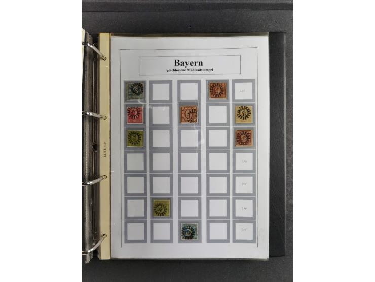 Baden bis Württemberg, umfangreiche gestempelte und ungebraucht/postfrische Sammlung inkl. Doubletten mit Briefen und Ganzsac