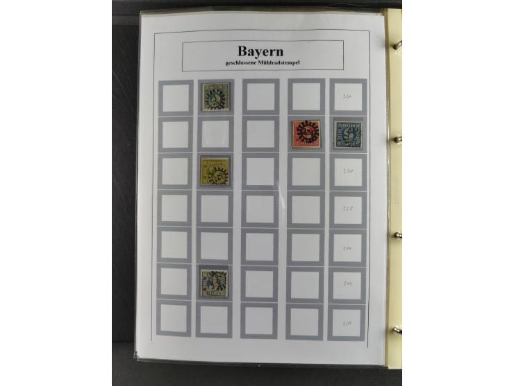 Baden bis Württemberg, umfangreiche gestempelte und ungebraucht/postfrische Sammlung inkl. Doubletten mit Briefen und Ganzsac