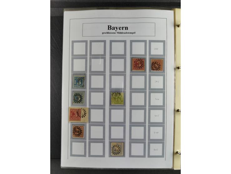 Baden bis Württemberg, umfangreiche gestempelte und ungebraucht/postfrische Sammlung inkl. Doubletten mit Briefen und Ganzsac