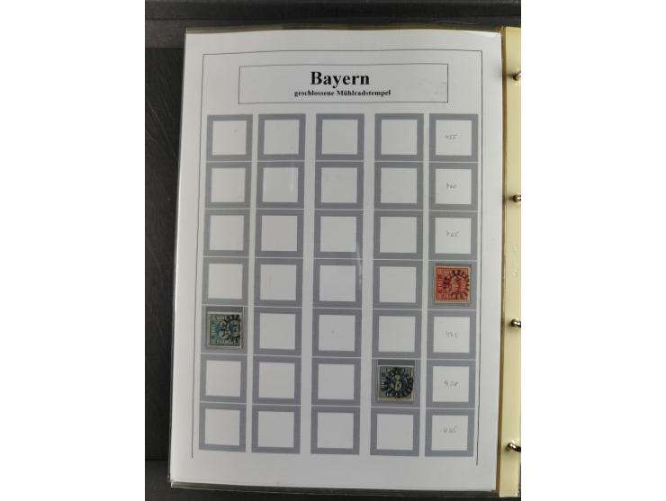 Baden bis Württemberg, umfangreiche gestempelte und ungebraucht/postfrische Sammlung inkl. Doubletten mit Briefen und Ganzsac