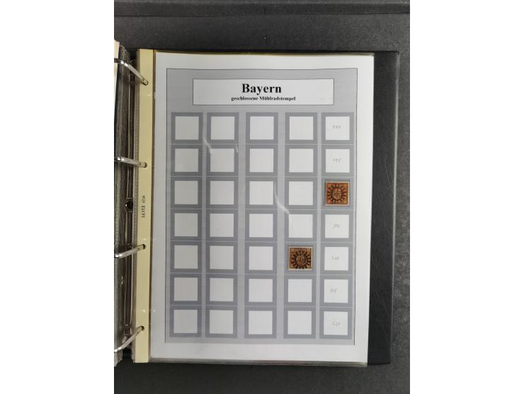 Baden bis Württemberg, umfangreiche gestempelte und ungebraucht/postfrische Sammlung inkl. Doubletten mit Briefen und Ganzsac