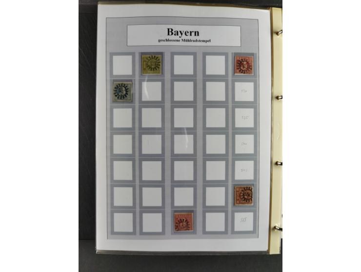 Baden bis Württemberg, umfangreiche gestempelte und ungebraucht/postfrische Sammlung inkl. Doubletten mit Briefen und Ganzsac