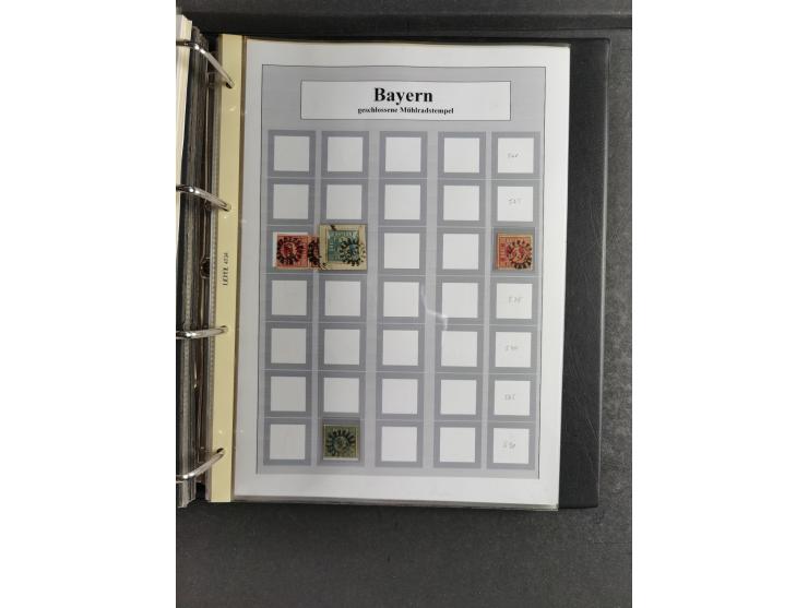 Baden bis Württemberg, umfangreiche gestempelte und ungebraucht/postfrische Sammlung inkl. Doubletten mit Briefen und Ganzsac