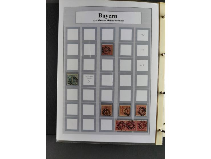 Baden bis Württemberg, umfangreiche gestempelte und ungebraucht/postfrische Sammlung inkl. Doubletten mit Briefen und Ganzsac