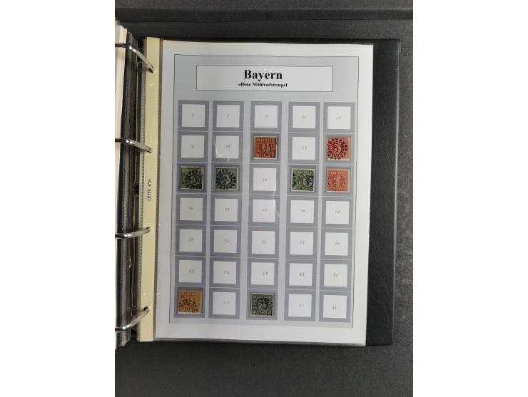 Baden bis Württemberg, umfangreiche gestempelte und ungebraucht/postfrische Sammlung inkl. Doubletten mit Briefen und Ganzsac