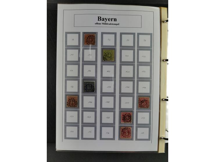 Baden bis Württemberg, umfangreiche gestempelte und ungebraucht/postfrische Sammlung inkl. Doubletten mit Briefen und Ganzsac