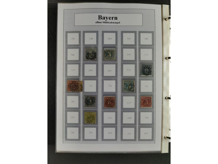 Baden bis Württemberg, umfangreiche gestempelte und ungebraucht/postfrische Sammlung inkl. Doubletten mit Briefen und Ganzsac