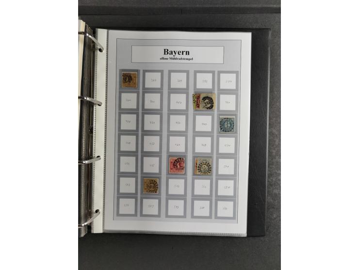 Baden bis Württemberg, umfangreiche gestempelte und ungebraucht/postfrische Sammlung inkl. Doubletten mit Briefen und Ganzsac