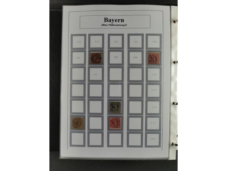 Baden bis Württemberg, umfangreiche gestempelte und ungebraucht/postfrische Sammlung inkl. Doubletten mit Briefen und Ganzsac