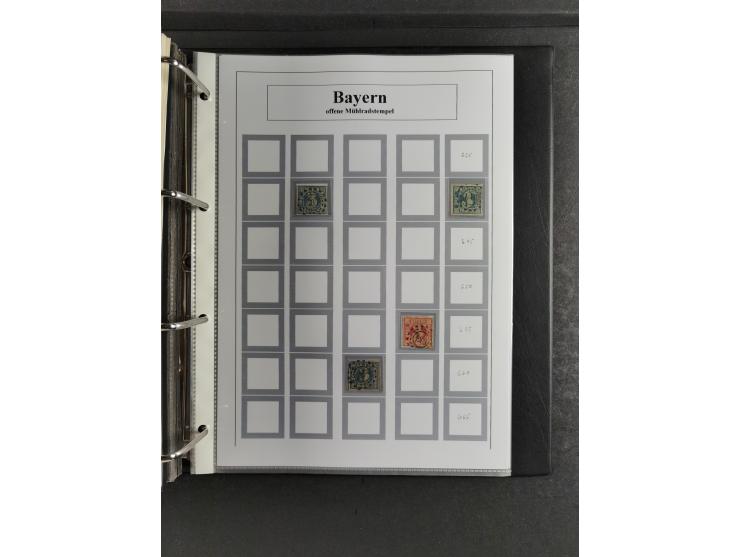 Baden bis Württemberg, umfangreiche gestempelte und ungebraucht/postfrische Sammlung inkl. Doubletten mit Briefen und Ganzsac