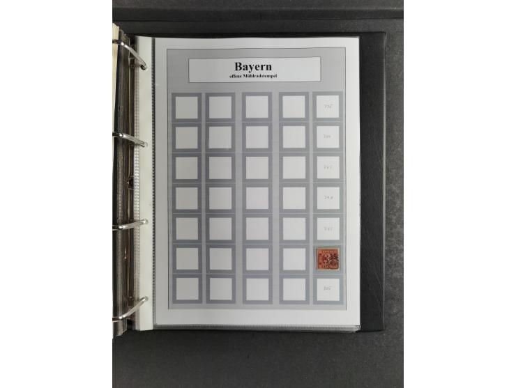 Baden bis Württemberg, umfangreiche gestempelte und ungebraucht/postfrische Sammlung inkl. Doubletten mit Briefen und Ganzsac