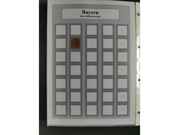 Baden bis Württemberg, umfangreiche gestempelte und ungebraucht/postfrische Sammlung inkl. Doubletten mit Briefen und Ganzsac