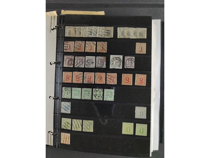 Baden bis Württemberg, umfangreiche gestempelte und ungebraucht/postfrische Sammlung inkl. Doubletten mit Briefen und Ganzsac