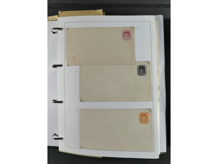 Baden bis Württemberg, umfangreiche gestempelte und ungebraucht/postfrische Sammlung inkl. Doubletten mit Briefen und Ganzsac